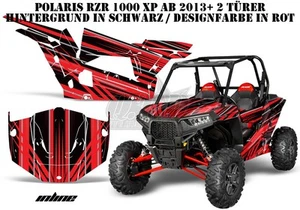 KIT GRÁFICO AMR RACING DECOR UTV POLARIS GENERAL/RZR 900S/1000XP EN LÍNEA B - Imagen 1 de 5