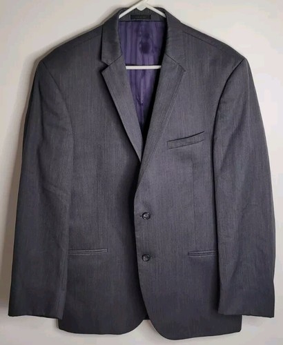 Michael Kors Cappotto Sportivo Blazer Grigio Lana Lusso Veneziano Super 130s Uomo Taglia 42L