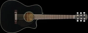 Fender CC-60SCE Electro Acoustic Guitar, Black, Walnut - Picture 1 of 10