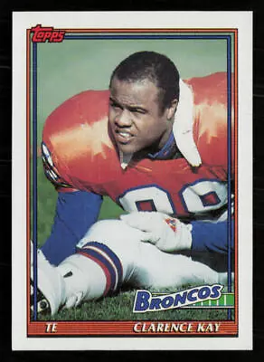 1991 Topps #558 Clarence Kay Denver Broncos Football Card - Image 1 of 2