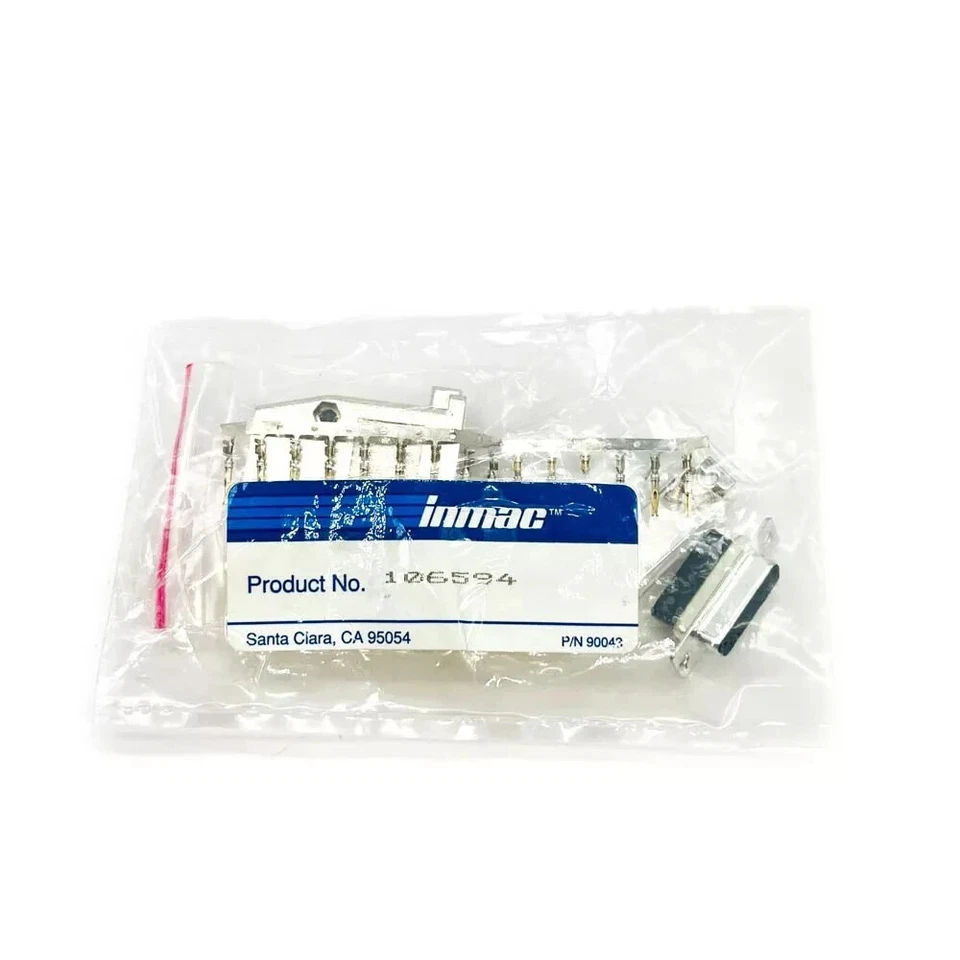 Inmac 90043 D-Sub Connector 9 Position Female 106594 with Connector Backshell - Image 1 of 4