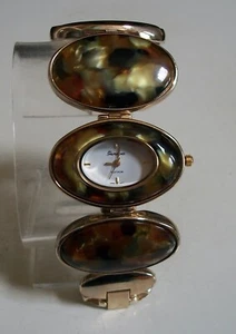 Women's gold finish with stones fashion dress up,  party wear watch - Picture 1 of 7