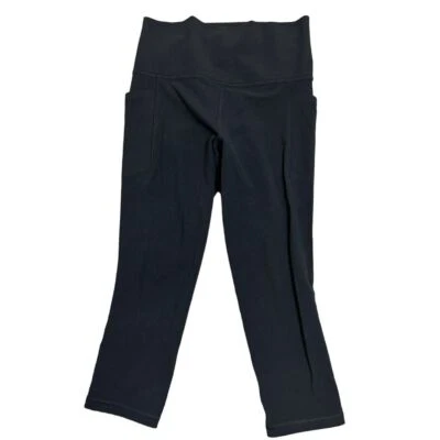 Athleta Women's Size Small Black Salutation Stash High Rise Capri - Image 1 of 4