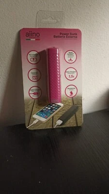 Power Bank Aiino 2600 mAh con Cavo USB Incluso Shockproof e resistente all'acqua - Immagine 1 di 2