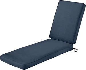 80x26" Outdoor Patio Cushion, Heather Indigo, Water-Resistant - Picture 1 of 10