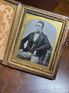 RELOJ ANTIGUO CABALLERO TINTE SOLDADO ORO AÑOS 1850 - Imagen 1 de 6