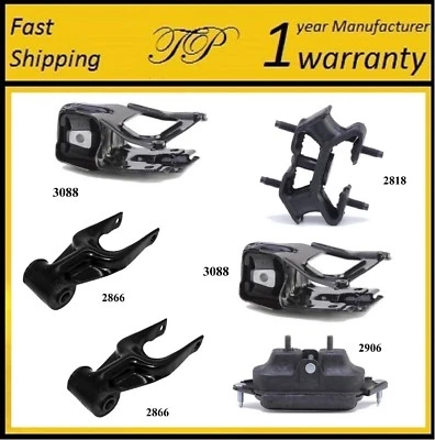 6 件电机和变速器安装适用于 1997 - 2004 年别克 Regal 3.8L 升 — 第 1/4 张图片