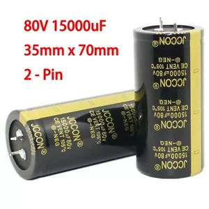 Condensatore elettrolitico a scatto 15000uF 80V 105°C 35x70mm 80V 15000uF condensatori - Foto 1 di 5