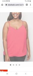 STYLISH Hot Pink Plus Size Cami Top size 24 - Picture 1 of 2