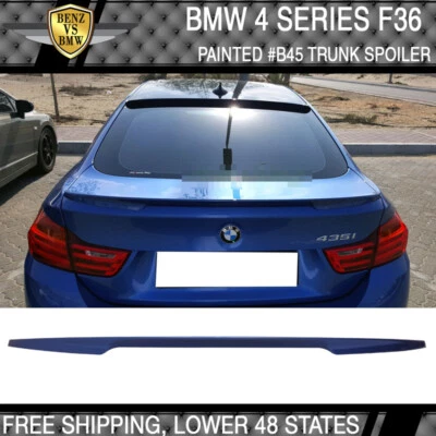 15-20 F36 4 Series Painted # B45 Estorillau II Metallic Trunk Spoiler ABS Foto 1 de 4