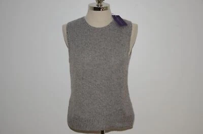 Chaleco Ralph Lauren Collection Etiqueta Púrpura Tejido a Mano Cachemira y Seda L Foto 1 de 4