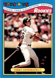 1988 Topps Toys'R'Us Rookies Terry Steinbach 100 Baseball Cards #30