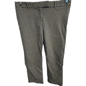 Adrienne Vittadini  Ankle Pants. Size 6  Navy and White - Picture 1 of 5