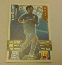 Match Attax 15/16 football card Loic Remy #72