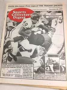 Sports Collectors Digest Magazine Football Guide December 29, 1989 061217nonr2 - Imagen 1 de 1