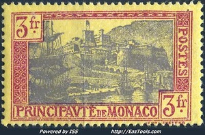 MONACO VUE DU PORT N° 101 NEUF * AVEC CHARNIERE - Picture 1 of 2
