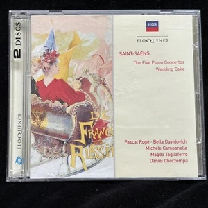 SAINT-SAENS 5 Piano Concertos & Wedding Cake - Roge, Tagliaferro, DECCA 2CD 2007 - Foto 1 di 4