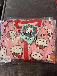 Hello Kitty Posh Cacahuete Una Pieza, Bastón de Caramelo Convertible Zippy Talla 0-3 Meses - Imagen 1 de 3
