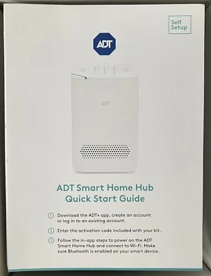 ADT Self Setup Hub White S40LR1 Smart Home W/ Activation Code + Yardsign Bundle - Image 1 of 4