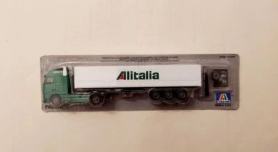 Modellino Camion Semi Rimorchio Volvo Alitalia Italeri Scala 1:87 Ed.Fabbri nuov - Immagine 1 di 4