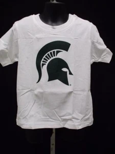 New Michigan State Spartans Infant Toddler Sizes 2T-3T-4T White Logo Shirt - Picture 1 of 5