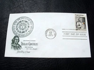 VTG US Postage FDC Cachet Nicolas Copernicus #1488 8c Polish Astronomer - Picture 1 of 4