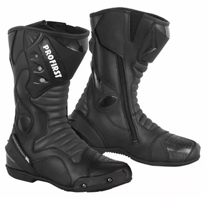 Men Motorcycle Boots Waterproof Leather Motorbike Boot CE Armoured Shoes UK9 - Picture 1 of 7