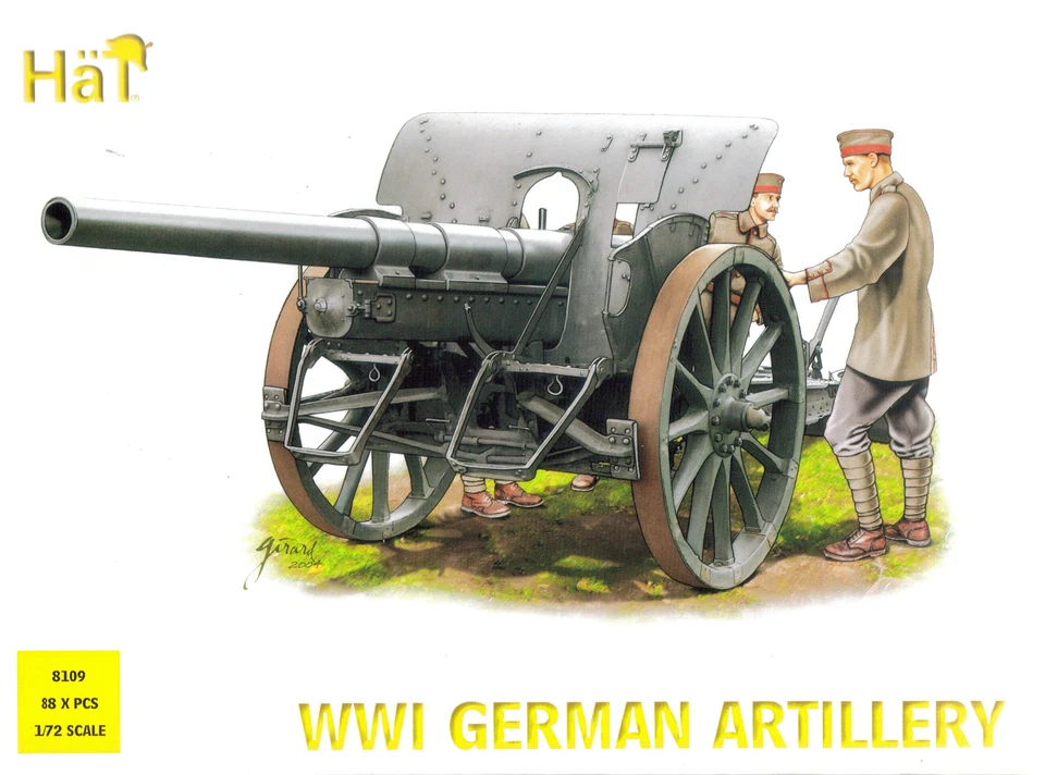 CAPPello 1/72 (20mm) Artiglieria Tedesca Della Prima Guerra Mondiale & Carrello - Immagine 1 di 1