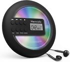 Lecteur CD portable Hernido pour voiture, disque compact lecteur CD personnel avec FM USB