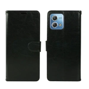 Für Motorola Moto G Stylus (2023) 4G LTE Brieftasche Hülle Schwarz PU Leder Slim Fit - Bild 1 von 6