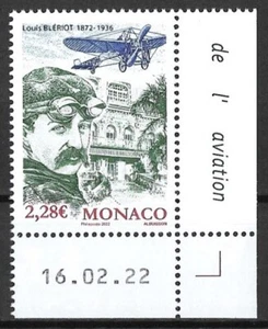 Monaco Mi.Nr. 3594** (2022) postfrisch/150. Geburtstag von Louis Blériot - Picture 1 of 1