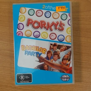 DVD de comedia de Tom Hanks región 4 PAL de Porky's/Bachelor Party - Imagen 1 de 3