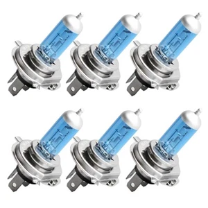 6x H4 12V 100W Super White Headlight Xenon Halogen Globes Head Light Lamp 6000k - Foto 1 di 7