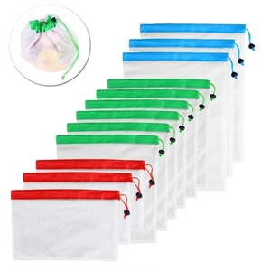 Reusable Mesh Produce and Storage Bags - Picture 1 of 14