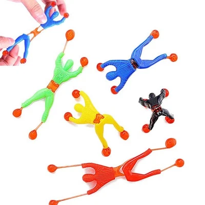 JOHOUSE Sticky Man, 24PCS Sticky Wall Climber Rolling Men, Window Crawlers Pa... - Image 1 of 4