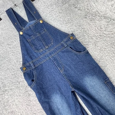 JILL Niños Niñas Talla 7 Azul Denim Mono Peto Mono Ropa de Trabajo Jean Foto 1 de 4