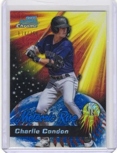2025 Bowman Chrome Mega MR-8 CHARLIE CONDON Meteoric Rise Blue Refractor 14/150 - Bild 1 von 2