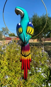 Lg Talavera Ara Papagei Vogel Tier Keramik mexikanische Keramik hängende Terrasse 17" - Bild 1 von 7