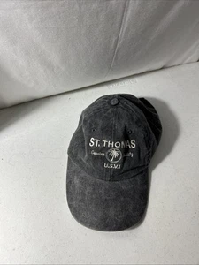 ST. Thomas US Virgin Islands Adjustable Strap Dark Gray Hat - Picture 1 of 5
