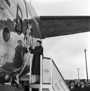 French aviator Jacqueline Auriol inaugurated a Breguet Deux Ponts - Old Photo - Picture 1 of 1