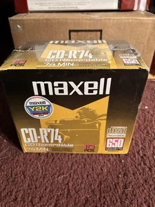 10er Pack versiegelte Maxell CD-R74 CDs; beschreibbar 650 MB Megabyte 74 Minuten Laufzeit - Bild 1 von 2