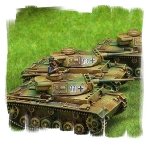 Painted! -  Panzer III Platoon (3 vehicles) - 15mm WW2 - Flames of War - Picture 1 of 2