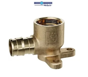 25 Stück Jones Stephens 1/2" FIP Messing PEX 90° Ohrhänger Ellenbogen #24 - Bild 1 von 3