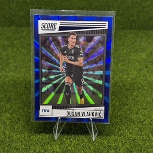 2022-23 Panini Score FIFA Fat Pack Blue Lasers /60 Dusan Vlahovic Dušan Vlahović - Picture 1 of 2