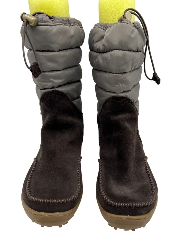 Columbia Mujeres Omni-Grip Botas de Invierno Talla 9.5 Gamuza Impermeables Media Pantorrilla Marrón Foto 1 de 4