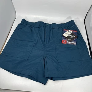 Reel Legends Performance Outfitters Fishing Shorts Men's 38 W 100% Nylon Blue - Picture 1 of 7