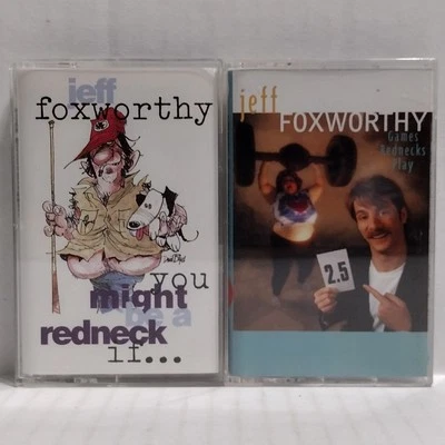 JEFF FOXWORTHY 2 Cassettes: You Might Be A Redneck If.... & Games Rednecks Play - Imagem 1 de 4