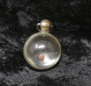 Vintage Mustard Seed of Faith Matthew 17:20 Bracelet Charm Resin Marble .70 inch - Picture 1 of 5