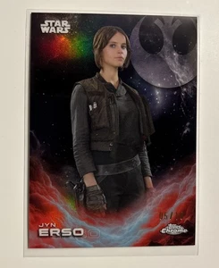 2025 Topps Chrome Star Wars Jyn Erso Black /10 Costco Exclusive  - Picture 1 of 2