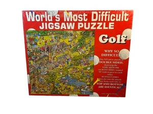 World's Most Difficult Jigsaw Puzzle Golf Edition 529 pcs Double Sided Sealed - Picture 1 of 5